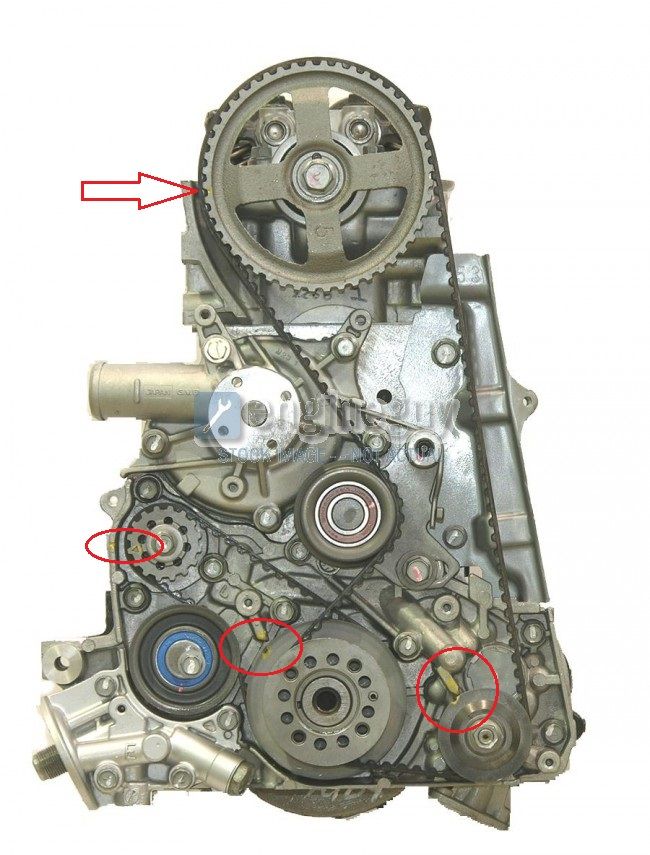 2G - 1999 Spyder Crank Position Sensor, balance belt, and timing belt