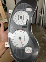 99 silver face gauge cluster