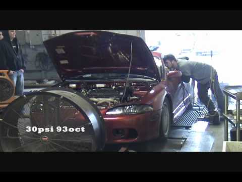 2g GSX 613whp 2.3L s362 30psi 93oct pump gas dyno...