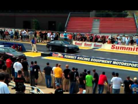 10.62 @ 135mph 93 octane+meth