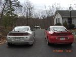 My Car(red) And My G/f Car(silver)