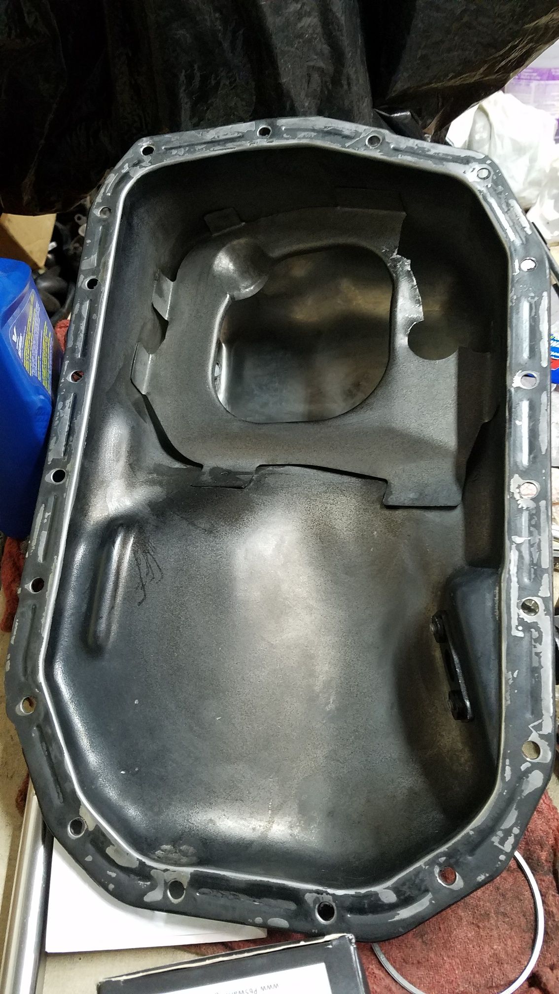 Cut out loose baffle in pan.jpg Cut out loose baffle in pan.jpg