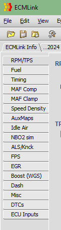 ECMlink tabs I have listed in View, ECU Config.PNG