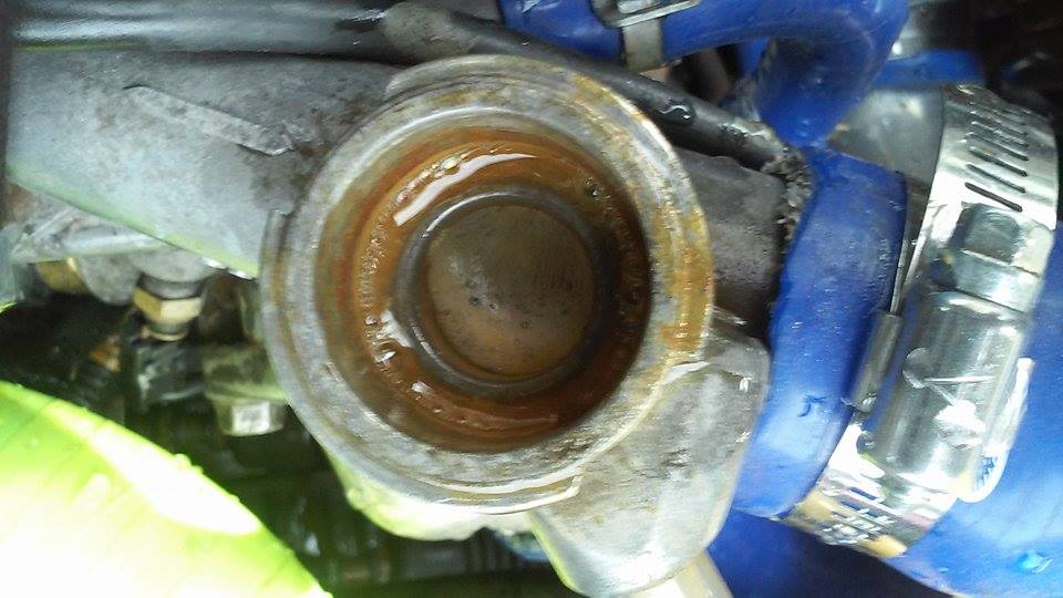Brown stuff under radiator cap ? wtf | DSMtuners