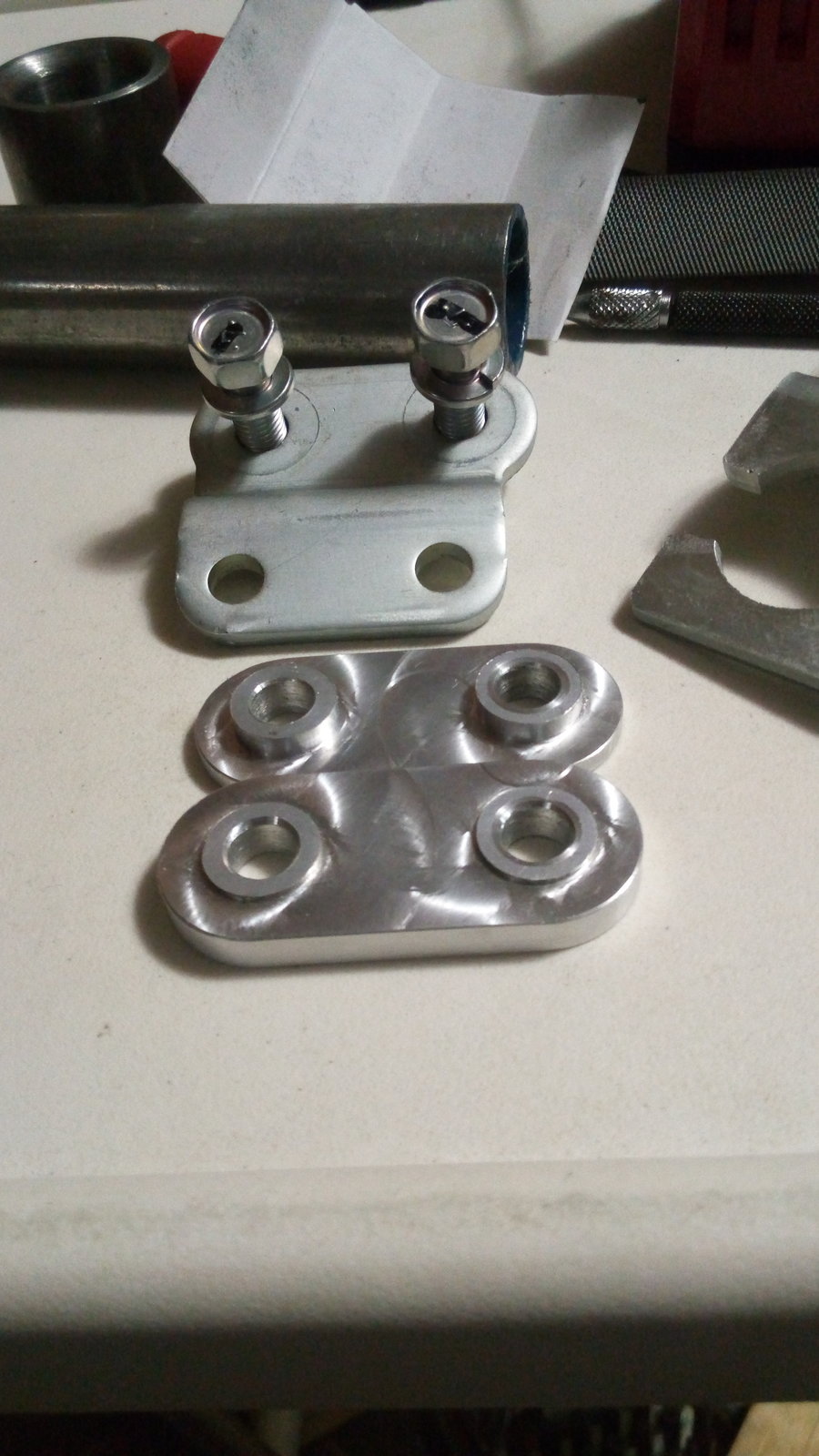 White Shed Speed billet DSM shifter cable bracket bushings $48.00.jpg