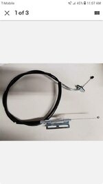 Non-cruise control throttle cable 1G