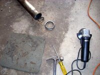 cutting the v-band off.JPG