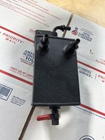 Custom Oil Catch Can - Powdercoated Wrinkle Black w/ Pushlock AN Fittings