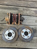 Fwd turbo brake calipers pads and rotors