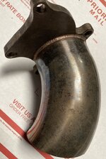 T3 five bolt flange with 3 inch outlet pipe. Stainless