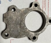 T3 five bolt flange with gasket.