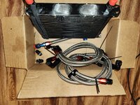 Derale Oil or Trans Cooler With SS Braided Lines and Fittings