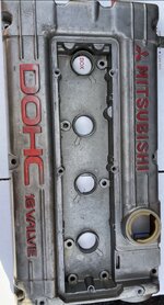 Mitsubishi logo early valve cover