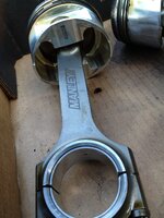 Manley 605005C-4 - Manley Platinum Series Pistons + Manley H-Beam Connecting Rods 4G63 PART# 14021-4