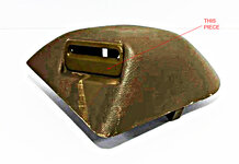 1G DSM Rear Seat belt Eclipse Talon Laser Escutcheon