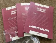 1990 Eagle Talon / Plymouth Laser Owner’s and Service Manuals