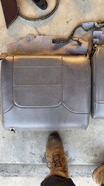 Grey leather upper Rear seats