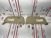 Tan Sun Visor Set ( with home button & hardware )