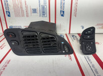 2G Black Center Vent & Switch Plate