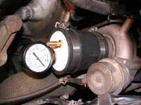 Boost leak tester on turbo inlet.JPG